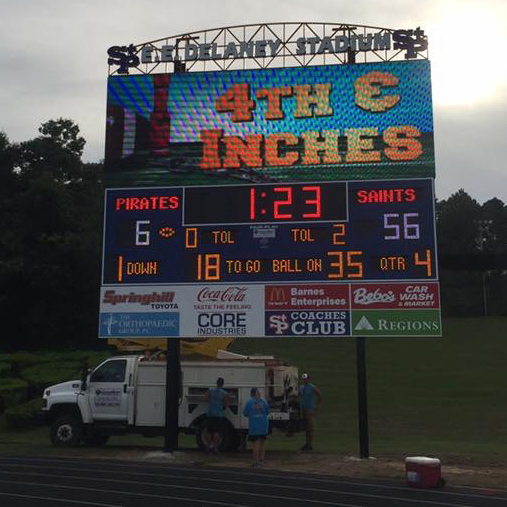 Football Stadium Video Scoreboard view 3